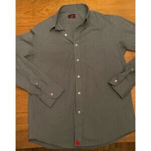 UNTUCKit Pio Cesare Wrinkle Free Long Sleeve Pocket Button Up Shirt Mens Medium